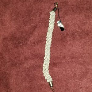 Faux pearl bracelet